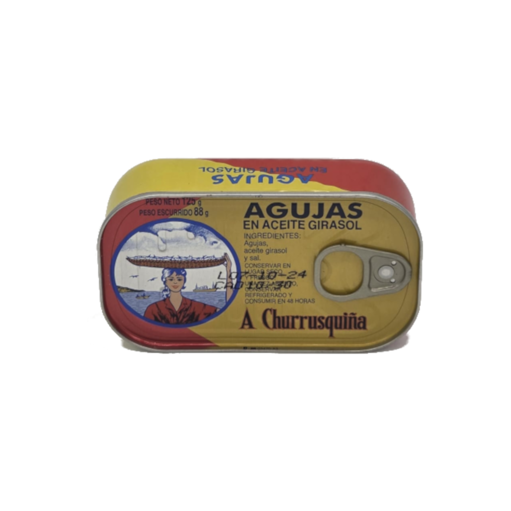AGUJAS EN GIRASOL LATA CHURRUSQUIÑA