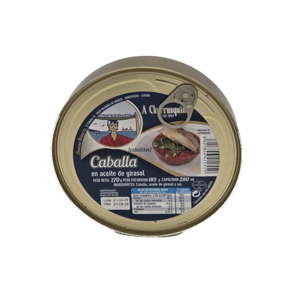 CABALLA EN GIRASOL LATA REDONDA A CHURRUSQUIÑA