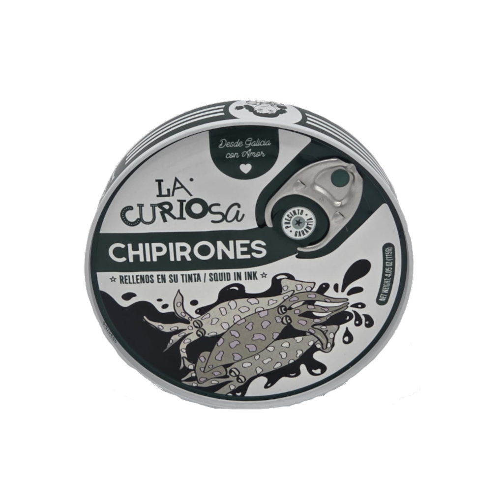 Chipirones rellenos en su tinta de La Curiosa
