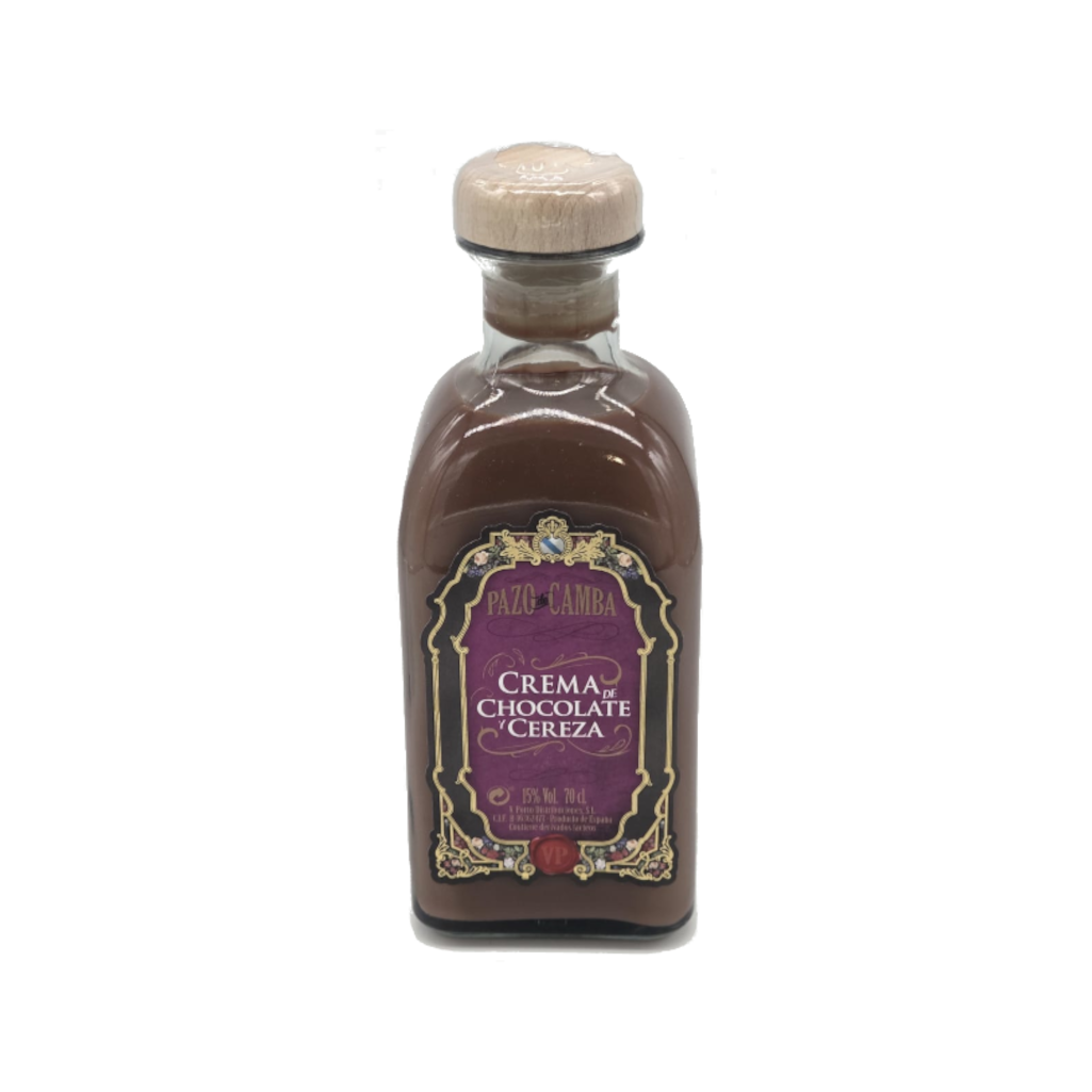 Crema de chocolate y cereza de Pazo de Camba