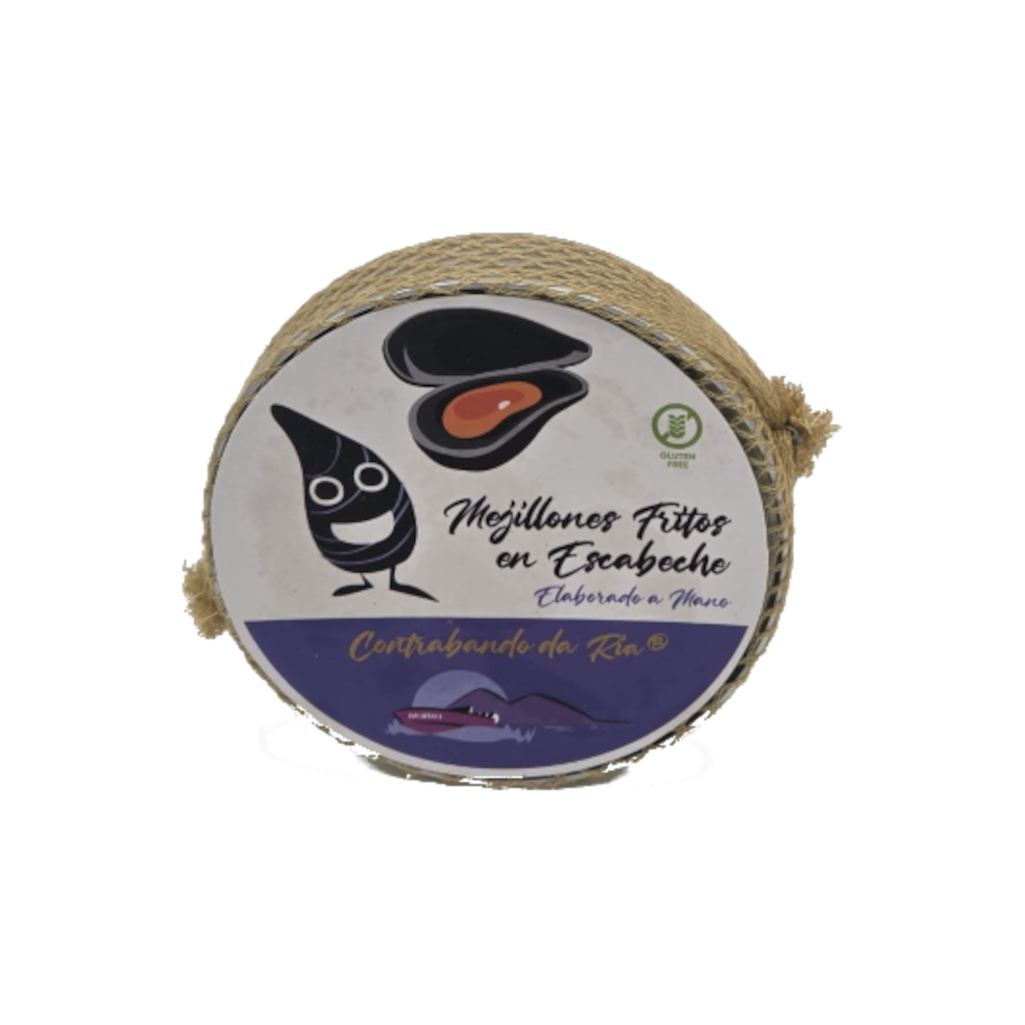 Mejillones fritos en escabeche de Contrabando da Ria