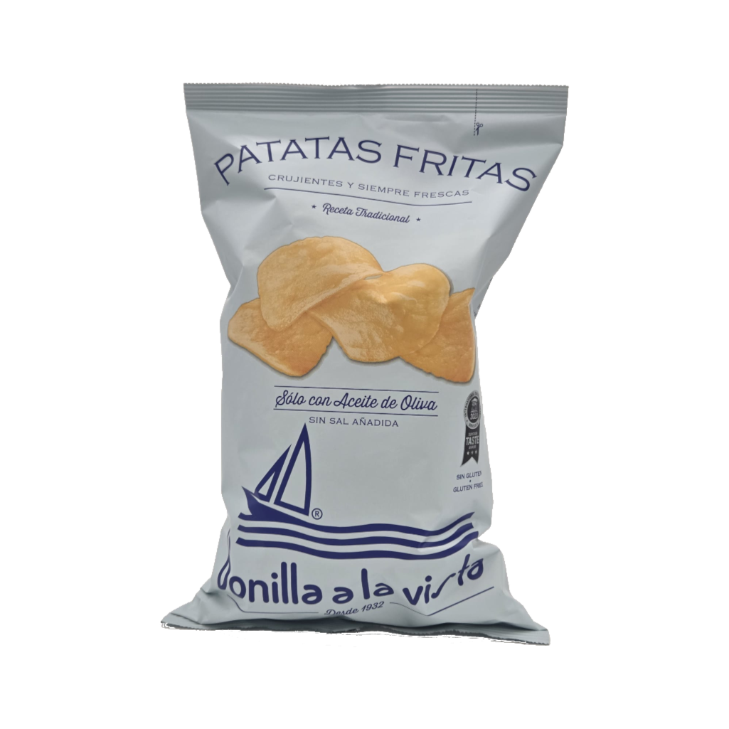 Patatas fritas sin sal añadida de Bonilla a la vista