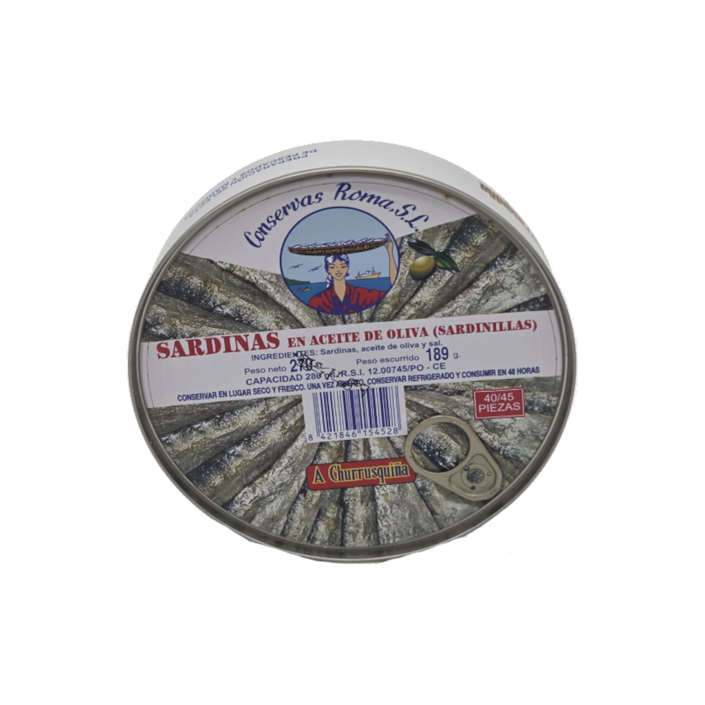 SARDINAS EN OLIVA LATA REDONDA A CHURRUSQUIÑA