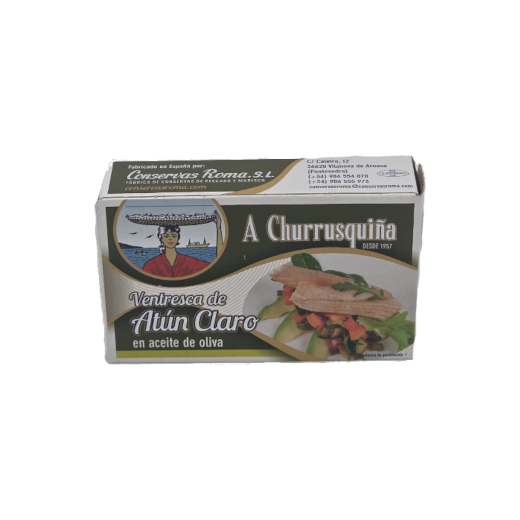 VENTRESCA DE ATUN CLARO EN OLIVA CAJA A CHURRUSQUIÑA