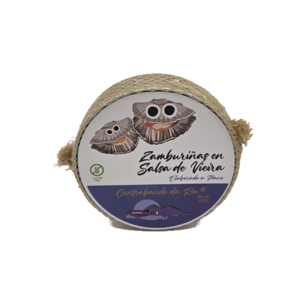 Zamburiñas en salsa de vieira de Contrabando da Ria