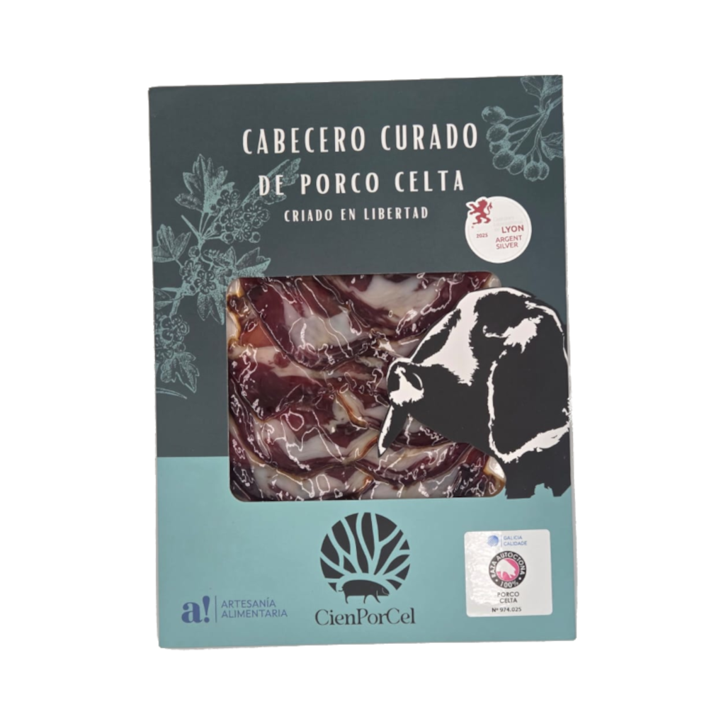 Cabecero curado de cerdo celta de CienPorCel