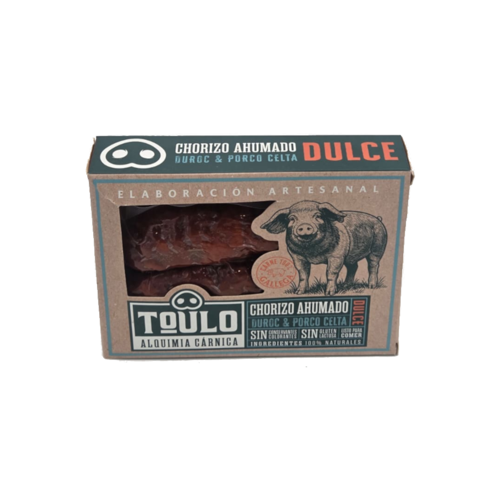 Chorizo ahumado dulce de duroc y porco celta de Toulo de CienPorCel