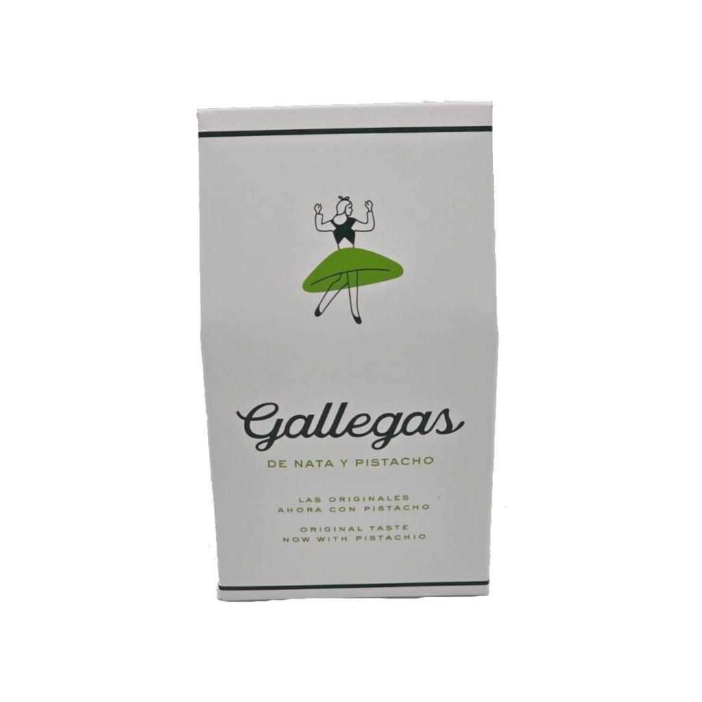 Gallegas de nata y pistacho de Gallegas de nata