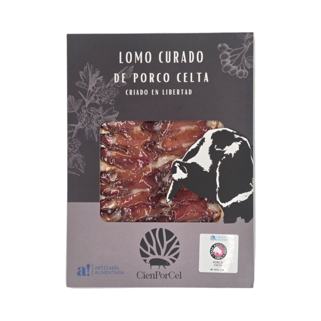 Lomo curado de cerdo celta criado en libertad de CienPorCel